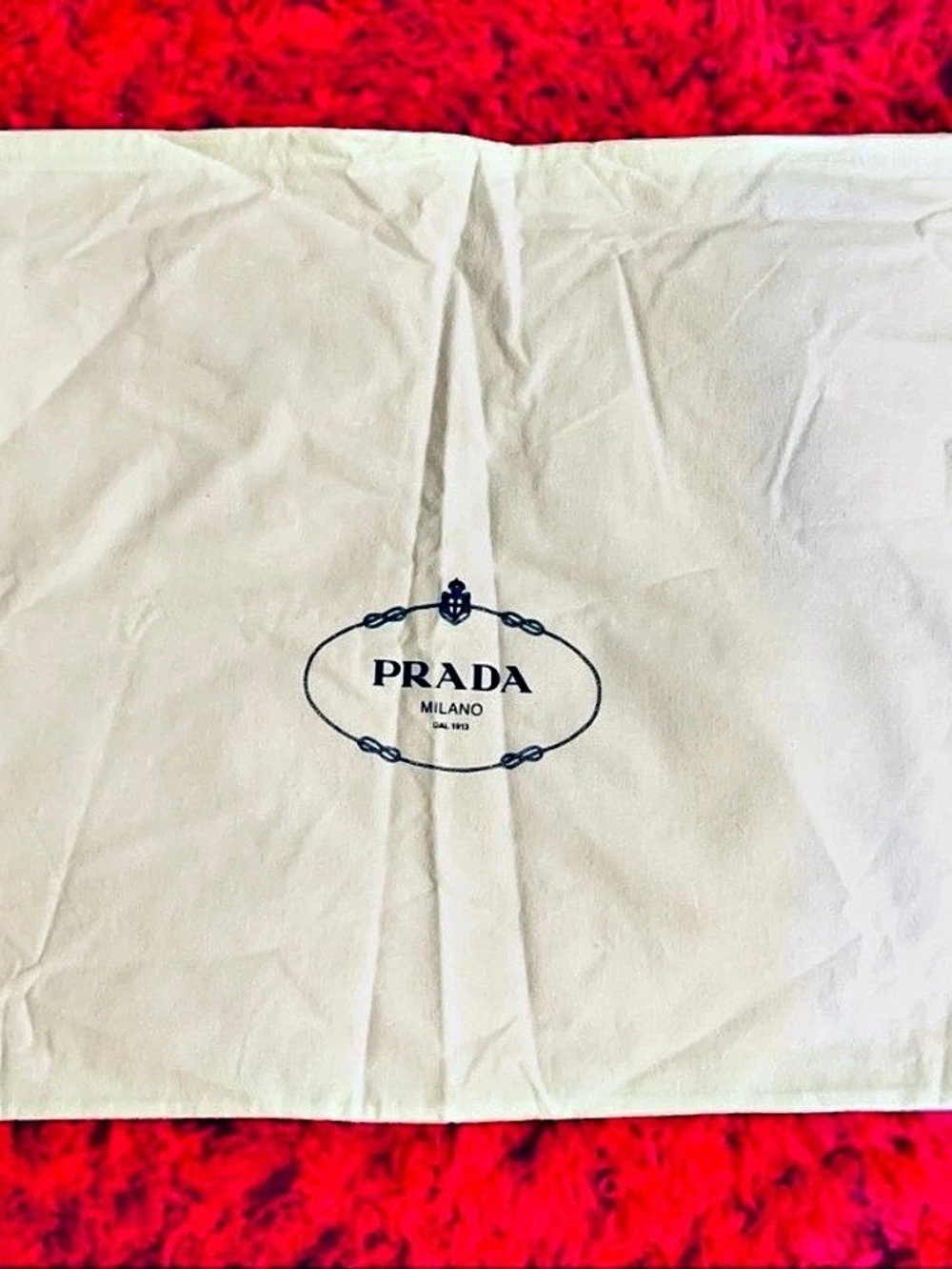 NEW Prada Cotton Drawstring Dust Bag (23.5”x 19”)